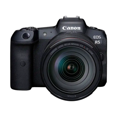 Appareil photo sans miroir Canon EOS R5 avec objectif 24-105 mm f/4. 4147C016AA