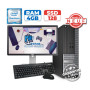 PC DELL OPTIPLEX 3020 DT G3220 3GHZ 4GO/128GO SSD W10 + ECRAN 19 leprix-637 HP